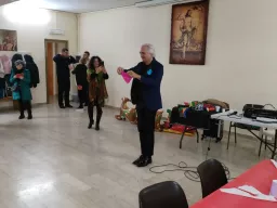 Pranzo solidale con i bambini dei campi rom Natale 2023